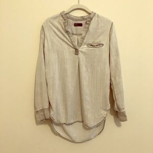 GAP Light Gray Chambray Tunic XS